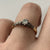 Antique Diamond .10ct & Platinum Solitaire Ring 18ct 18k Yellow Gold - Size L