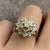 Diamond Tiered Cluster Ring 9ct 9k Yellow Gold - Size M