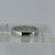 Diamond Solitaire Thick Band Wedding Ring 18ct 18k White Gold - Size J 1/2