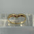 Ruby & Diamond Wishbone Channel Set Ring 18ct 18K Yellow Gold - Size P 1/2