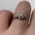 Diamond Solitaire With Accents Engagement Twist Ring White Gold 9ct 9k - Size I