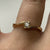 Diamond Solitaire Twist Half Bezel Set Ring 18ct 18k Yellow Gold - Size N