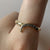 Diamond Wishbone Curve Ring 9ct 9K Yellow Gold - Size P