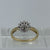 Diamond Cluster Tiered Ring 9ct 9k Yellow Gold - Size N