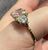 Pink CZ Ornate Trilogy Ring 9ct 9k Yellow Gold - Size U