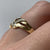 Diamond Crossover Twist Design Ring 9ct 9k Yellow Gold  - Size L