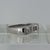 Diamond High Shoulder Unique Cluster Band Ring 18ct 18K White Gold - Size K 1/2