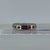 Ruby & Diamond Band Ring 9ct White Gold - Size N