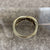 Diamond Channel Set Crossover Ring 9ct 9k Yellow Gold - Size M 1/2