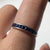 Sapphire Channel Set Half Eternity Ring 18ct 18k White Gold - Size M 1/2