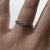 Diamond Wishbone Channel Set Ring 18ct 18k White Gold - Size L