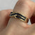 Sapphire Channel Set Twist Crossover Ring 9ct 9k Yellow Gold  - Size K