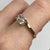 Toi Et Moi Bypass CZ Ring 14ct 14k Yellow Gold - Size Q