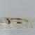 Diamond .10 Two Stone Bypass Twist Ring 9ct 9k Yellow Gold - Size Q