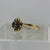 Garnet Cluster Daisy Ring 9ct 9K Yellow Gold - Size N 1/2