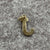 J Initial Pendant or Charm 9ct 9k Yellow Gold