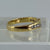 Diamond Wishbone Style Half Eternity Ring 18ct 18k Yellow Gold  - Size L