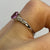 Pink Sapphire & Diamond Accent Ring 9ct 9k White Gold - Size L