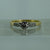 Diamond .15ct Solitaire With Accents Ring 18ct 18k Yellow Gold - Size P 1/2