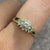 Diamond Cluster Ring 9ct 9k Yellow Gold - Size N