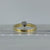 Retro Unique Diamond .15ct Solitaire Ring 18ct 18k Yellow Gold - Size L