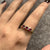 Lab Grown Ruby Trilogy & Diamond Ring 9ct 9k Yellow Gold - Size S