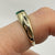 Lab Emerald Flush Set Gypsy Ring 9ct 9k Yellow Gold - Size O