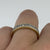 Illusion-Set Diamond Half Eternity Band Ring 9ct 9k Yellow Gold - Size K 1/2