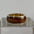 Amber Chunky Band Ring 9ct 9k Yellow Gold - Size W