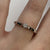 Diamond .15ct Solitaire Chunky Band Engagement Ring 9ct 9k White Gold - Size N