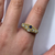 Diamond & Sapphire Unique Unisex Ring 18ct Yellow Gold - Size R