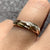 Diamond Russian Wedding Band Style 3 Tone Ring 9ct Yellow Gold - Size L