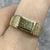 Diamond Startburst Texture Shoulder Signet Ring 9ct 9k Yellow Gold - Size S 1/2