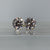 Cubic Zirconia 2ct Stud Earrings 9ct 9k Yellow Gold