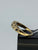 Diamond & Sapphire Ring 9ct Yellow Gold  - Size L 1/2