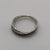 White & Black Diamond Crossover Band Ring 9ct 9k White Gold - Size S