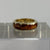 Amber Band Ring 9ct 9k Yellow Gold - Size N