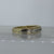 Diamond Two Tone Gold Channel Set Band Ring 10ct 10K Yellow Gold - Size O