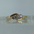 Diamond Trilogy Bypass Ring 18ct 18k Yellow Gold  - Size M