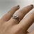 Diamond Two Stone Bypass 'I LOVE YOU' Ring 18ct 18K White Gold - Size J 1/2