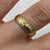 Engraved Edge Wedding Band Ring 18ct 18k Yellow Gold - Size M 1/2