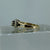 Diamond Illusion Set Cluster Split Shank Ring 9ct 9k Yellow Gold  - Size P