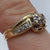 Diamond Twist Pave Set Ring 9ct 9k Yellow Gold  - Size K