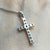 Citrine & Diamond Cross Crucifix Pendant 10ct 10k White Gold