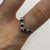 Sapphire & Diamond Wishbone Ring 9ct 9k Yellow Gold - Size P